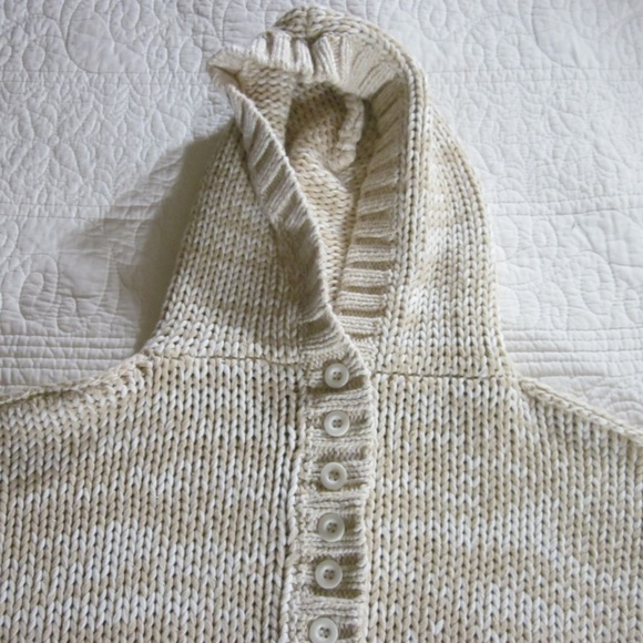 Soft Surroundings Sweater M White/Tan Marled - Picture 3 of 7